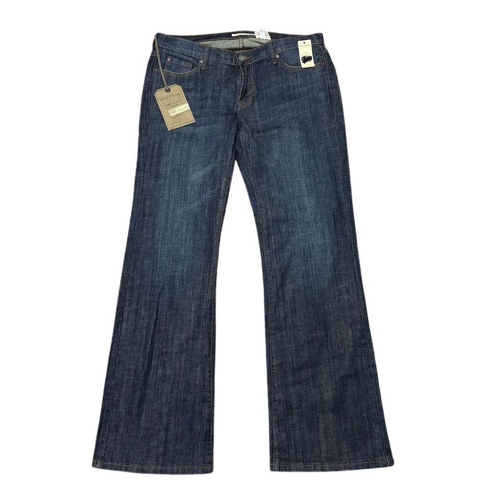 Stetson Women's Bootcut Jeans Size 10 Blue Low-Rise Stretch‎